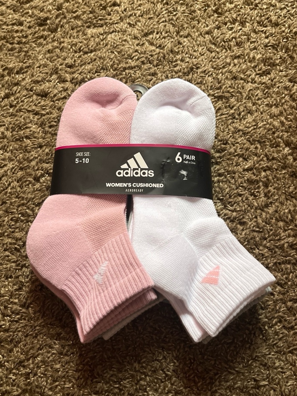 Adidas Women's Cushioned Ankle Socks (6 Pack)